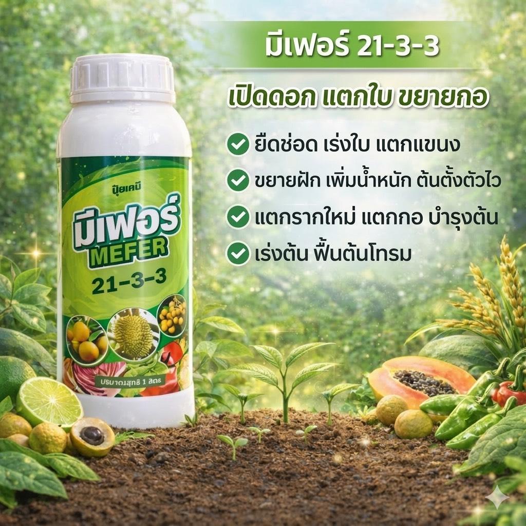 ปุ๋ยน้ำ 21-3-3 เปิดดอก แตกใบ ขยายกอ