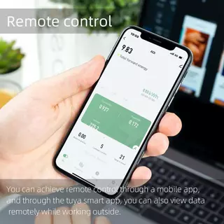 Tuya WiFi อัจฉริยะ Circuit Breaker Backlit เดี่ยว-Phase Energy Meter Auto-Reclosing สนับสนุน APP รีโมทคอนโทรล