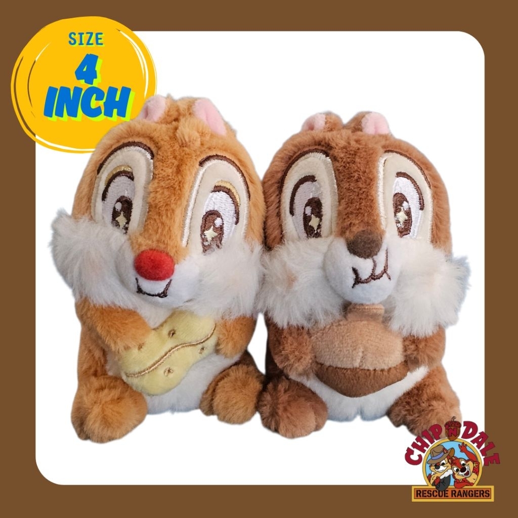 พวงกุญแจตุ๊กตา ชิปกับเดล (Chip 'n Dale)
