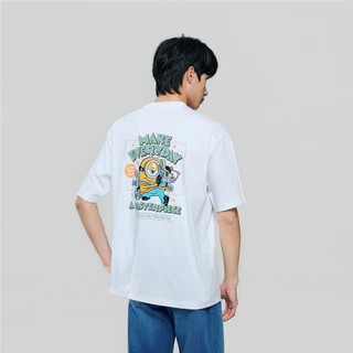 GIORDANO เสื้อยืดผู้ชาย Men's Sorona Relaxed Graphic Tee (Minions 3) 01096002