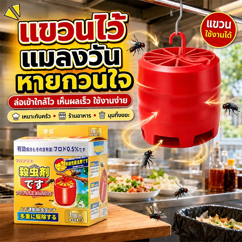 🪰กำจัดแมลงวันเร็ว🪰เครื่องดักแมลงวัน ยาฆ่าแมลงวัน ล่อจับแมลงวันได้อย่างมีประสิทธิภาพ ออกฤทธิ์ล่อจับต่อเนื่อง