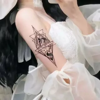 ส่งCODในไทย📦สติ๊กเกอร์รอยสักชั่วคราวสําหรับผู้ชาย Waterproof Long-lasting Hand Magic Tattoo, สิบห้าวัน ชุดสักกึ่งถาวร