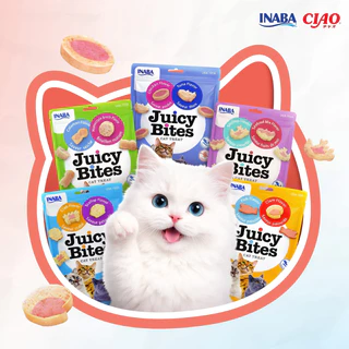 [1ซอง] INABA Juicy Bites ขนมแมวเม็ดนิ่ม เคี้ยวหนึบ จูซี่ไบทส์ อินาบะ ขนาด11.3g