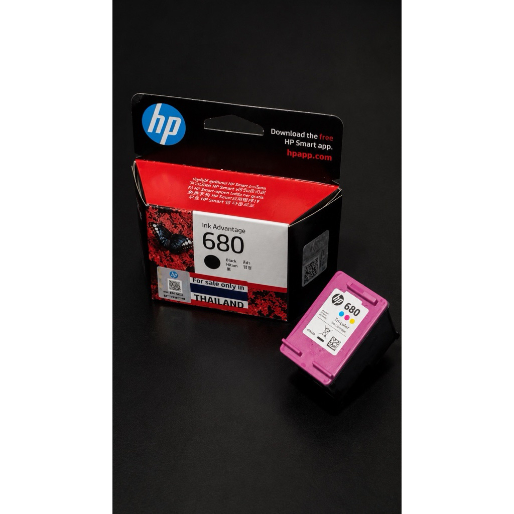หมึกพิมพ์ HP 680 BK/CO แท้ ดำ