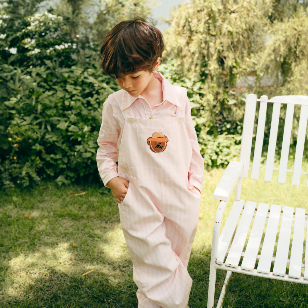 Saeson x Lookbook Petite | s’more jumpsuit - Pink Stripe, White Stripe