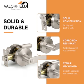 มือจับล็อค Lever Lock 6331 VALORFIELD โลหะคุณภาพ ความปลอดภัยสูง ติดตั้งง่ายเหมาะบ้านและออฟฟิศ