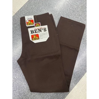 กางเกงขายาว Ben's ผ้าชาลี เอว 28-42 ทรงกระบอกเล็ก ส่งฟรี