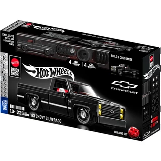 Mattel Brick Shop Hot Wheels '83 Chevy Silverado ตัวต่อฮอตวีลส์ รถเชฟวี่ ซิลเวอราโด ปี 83 JKG42 CH