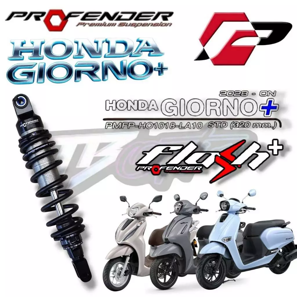 [ ส่งฟรี ] โช้ค Profender Flash+ รุ่น Giorno+ / Lead125 / Grand Filano / Click125i 150i 160i / Fazzio