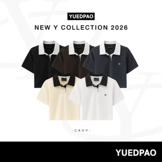Yuedpao Polo Crop Y Collection 2026 เสื้อครอปโปโล ผ้าทรงสวย ยับยากรีดง่าย เสื้อยืดเปล่า เสื้อยืดผู้หญิง