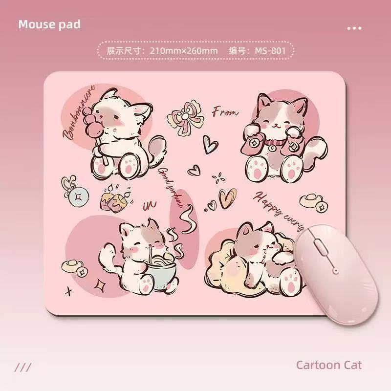 แผ่นรองเม้าส์ 260x210x3 มม. แผ่นรองเม้าส์ลายการ์ตูน Mouse Pad เมาส์ ที่รองเมาส์ แผ่นรองเมาส์