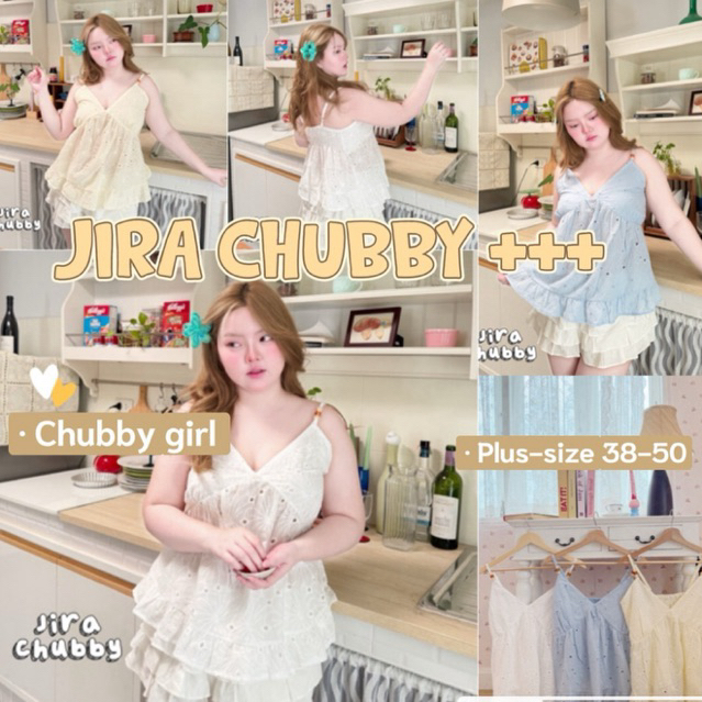 (ส่วนลดโปรเปิดร้าน+ส่งฟรีโค้ดคุ้ม ) สายเดี่ยวสาวอวบอ้วนงานผ้าฉลุลายดอก น่ารักมาก ตรงเต้าใส่ซับในไม่บาง(38-50)