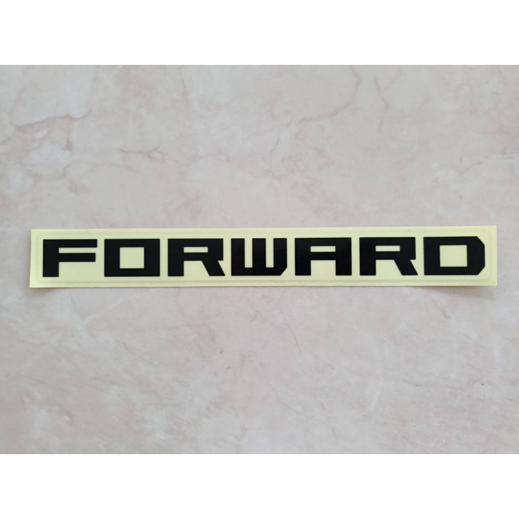สติกเกอร์ FORWARD ติดหน้ารถขวา แท้ห้าง ราคาต่อ1ชิ้น