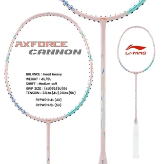 (สินค้าพร้อมส่ง) ไม้แบดมินตัน LiNing CANNON และ CANNON PRO แถมฟรี เอ็น กริป ซอง ใบรับประกันจาก LiNing TH 6 เดือน