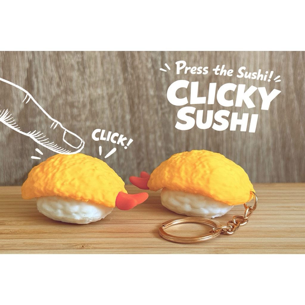 Clicky Sushi – Tempura Shrimp Nigiri Fidget Toy