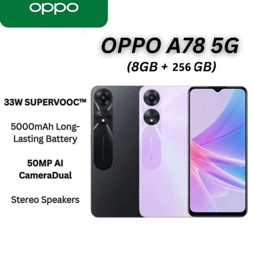 A78 /  A56(แรม 8รอม256GB.) สแกนนิ้วด้านข้าง (ชาร์จเร็ว 10W.)A3S 8+256G หน้าจอ 6.5 นิ้ว เอนดอย12 รับประกัน 1
