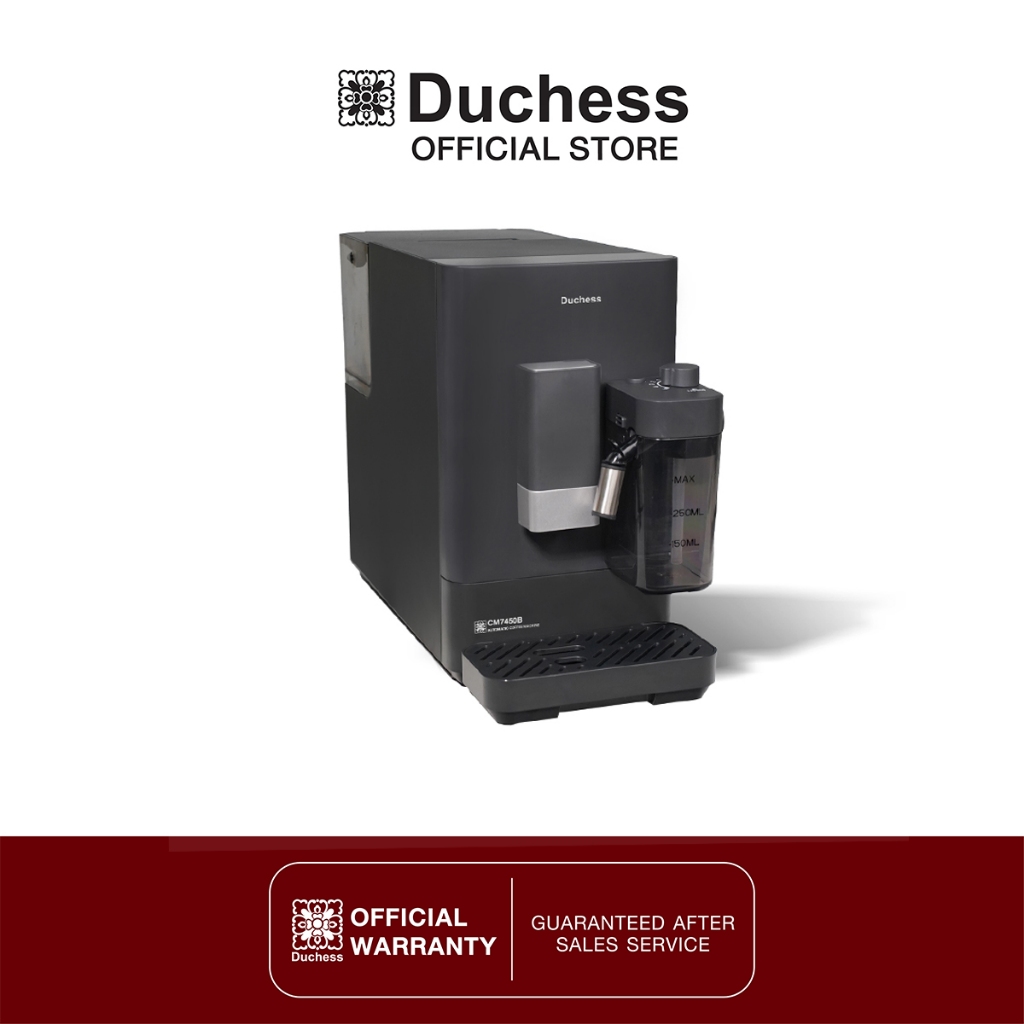[รุ่นใหม่ล่าสุด] Duchess CM7450B Smart Coffee Machine เครื่องชงกาแฟอัตโนมัติ 20 บาร์ บดเมล็ดในตัว พร้อมระบบทำฟองนม