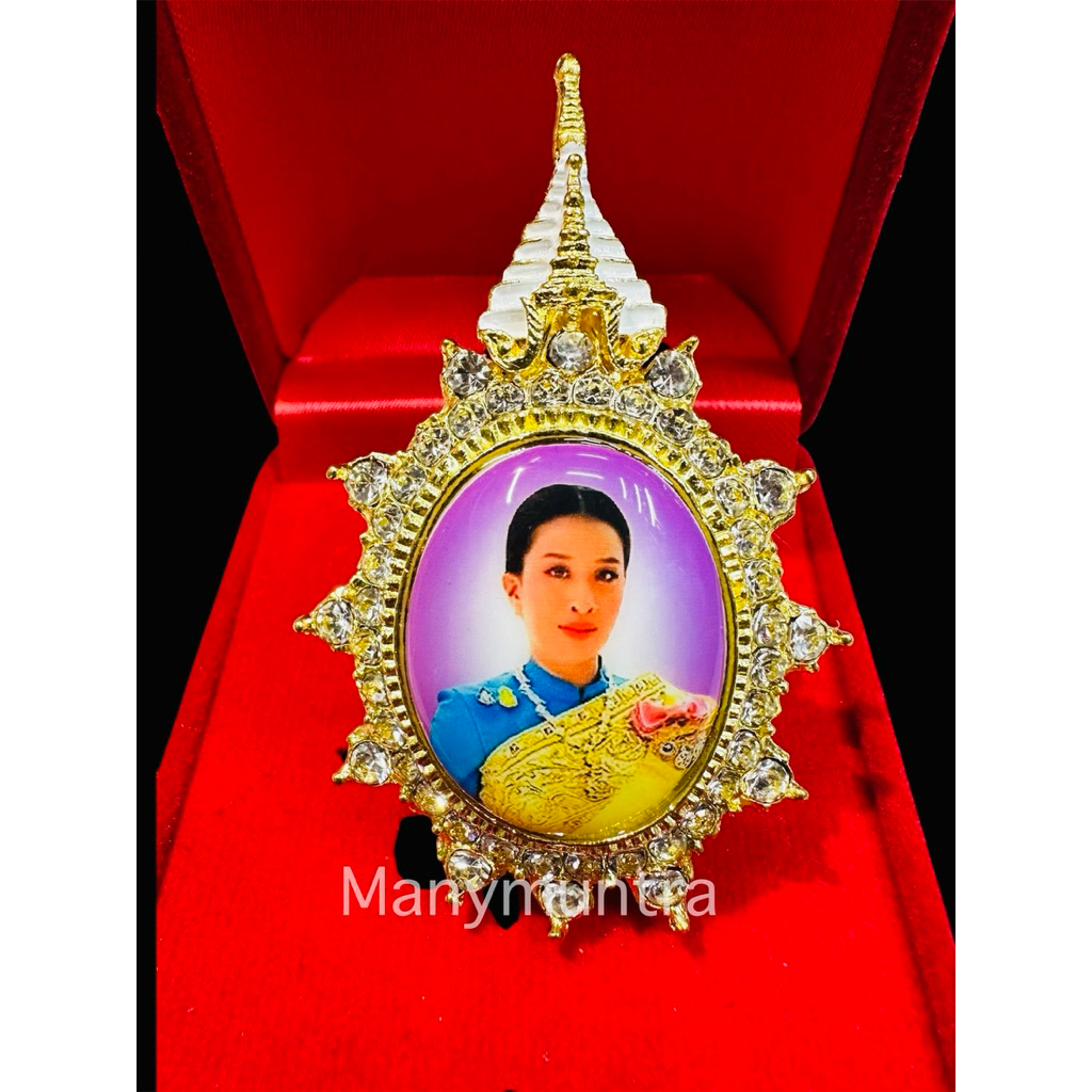 เข็มกลัดล้อมเพ็ชร เข็มกลัดที่ระลึก  พระองค์ภา พร้อมกล่อง งานพรีเมี่ยม