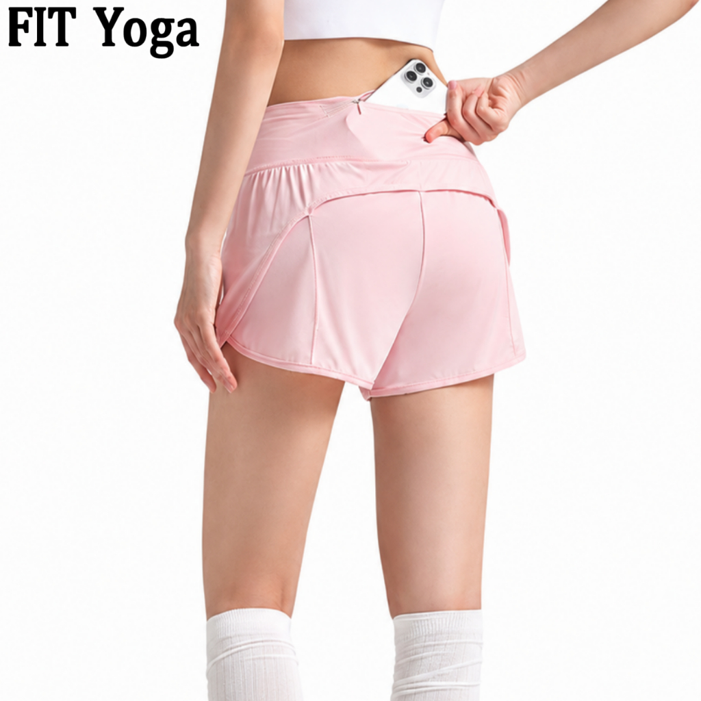 FitYoga กางเกงโยคะฤดูร้อนใหม่ของผู้หญิงวิ่งกางเกงฝึกซ้อมแบบฟิตเนสอย่างรวดเร็วกางเกงสามจุด