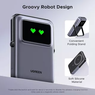 UGREEN Power Bank แบตสำรอง 10000mAh พกพาง่ายรองรับชาร์จเร็ว 20W UNO Robot Digital Display รุ่น PB511