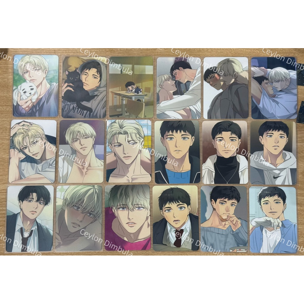 Backlight Photocard Manhwa แบคไลท์ การ์ดครบเซต 18 ใบ