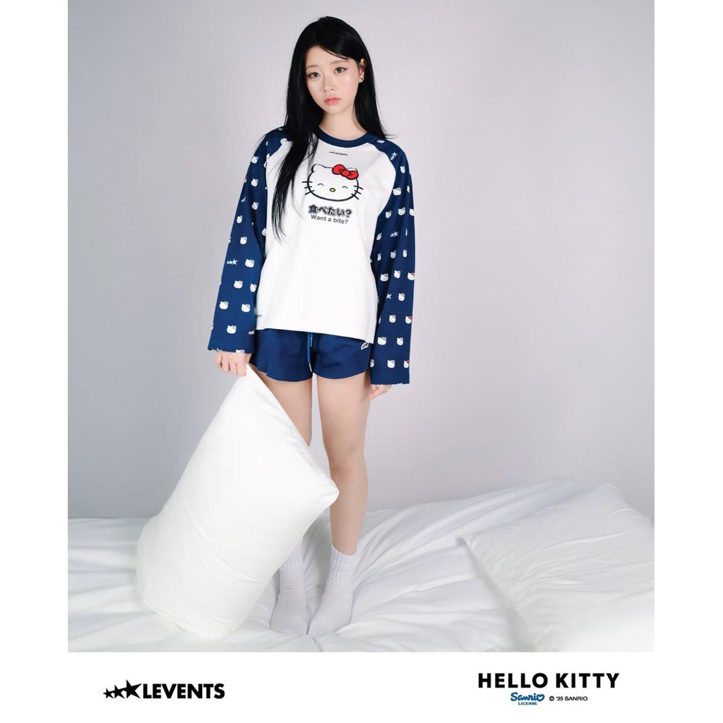 Levents® x Hello Kitty | Long Sleeve Boxy Tee
