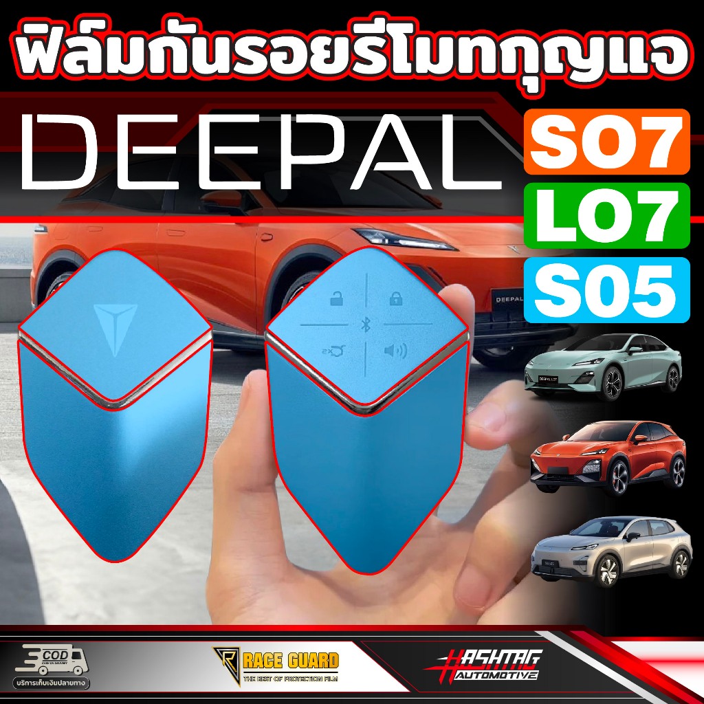 ฟิล์มใสกันรอยรีโมทกุญแจรถ สำหรับ Deepal [S7 SO7 S07 L7  LO7  L07  L5  LO5  L05]  ดี-พอล เอส07/แอล07/เอส 05