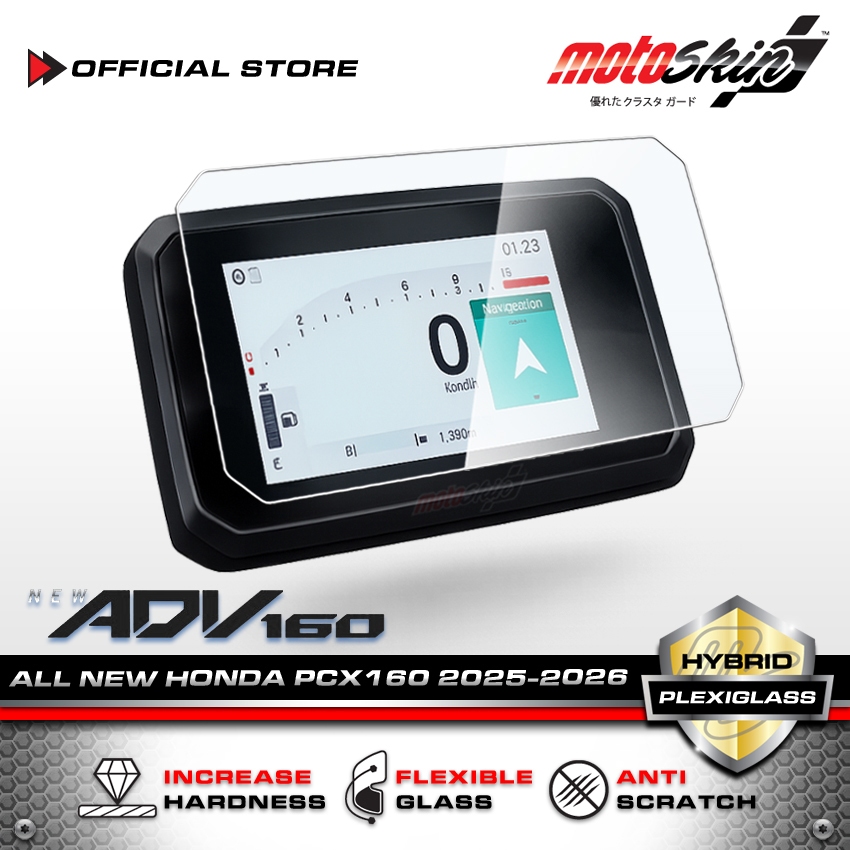 motoSkin ฟิล์ม Plexiglass กันรอยหน้าปัด XMAX300 STANDARD 2025-2026 Dashboard Protection Film