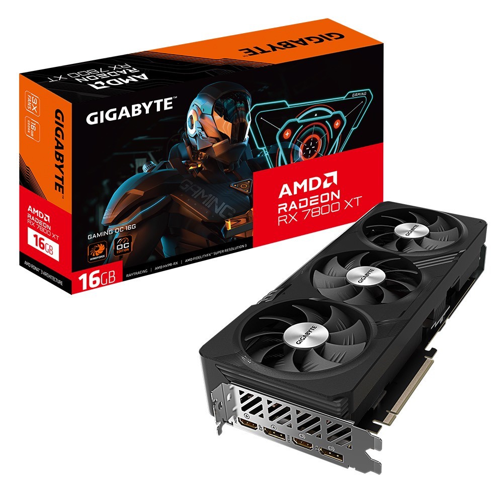 GIGABYTE Radeon™ RX 7800 XT GAMING OC 16G  ของแท้ ใหม่ 100% ประกันศูนย์ไทย 3 ปี (กล่องมีรอยบุบนิดนึง