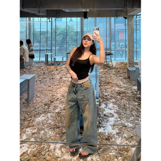 COPPEN DENIM jeansbypat กางเกงยีนส์สีสนิมกระบอก