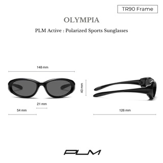 PLM.Active แว่นกันแดด สปอร์ต โพลาไรซ์รุ่น 'Olympia' Polarized Sunglasses
