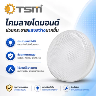 หลอดไฟคีบแบต DC12V LED 130W รุ่น TSM-DC130 แสงขาว/แสงวอร์ม สายยาว 3 เมตร ไฟฉุกเฉิน ไฟพกพา
