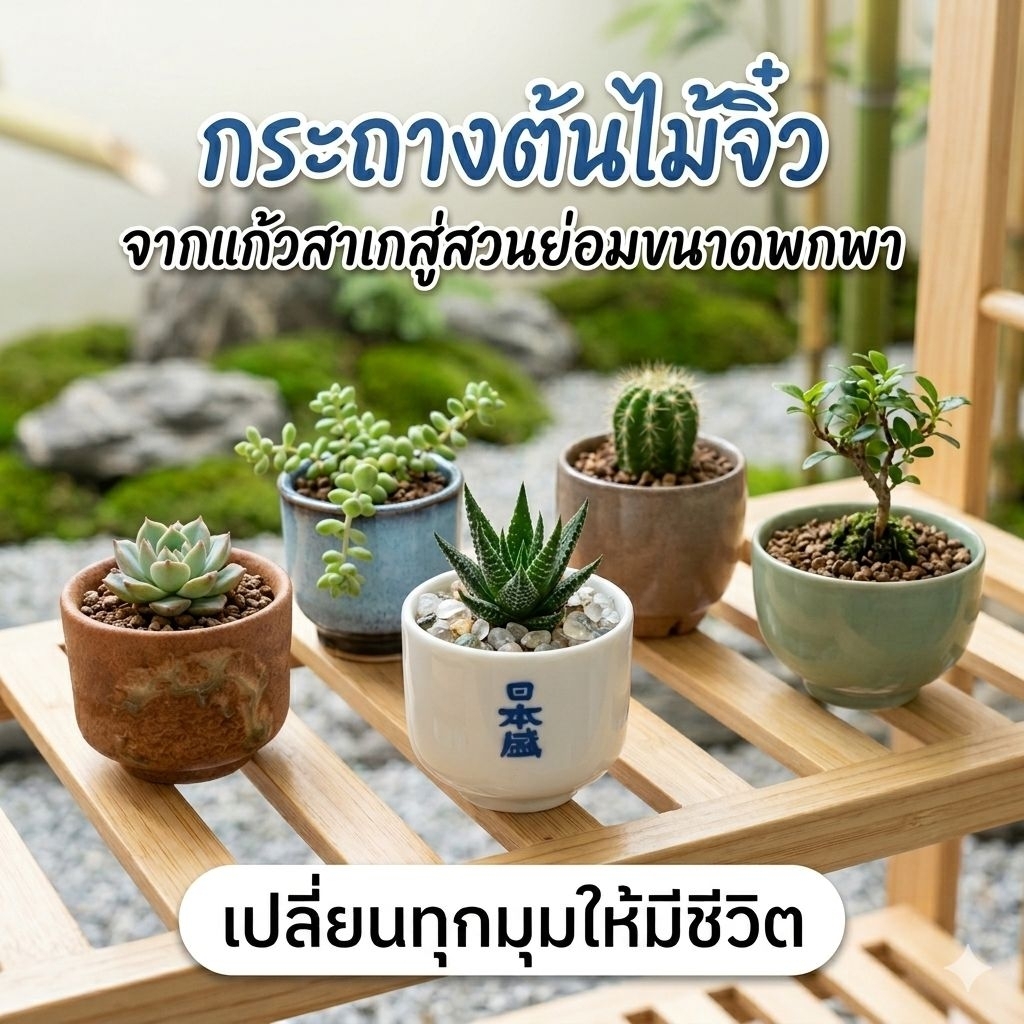 กระถางจิ๋ว มาใหม่ กระถางเซรามิกญี่ปุ่นมือสอง กระถางต้นไม้ stock A2
