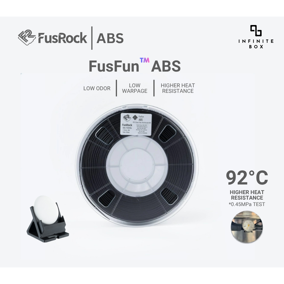 เส้นพลาสติก ABS จาก FusRock FusFun™️High Impact Heat Resistance Low Odor