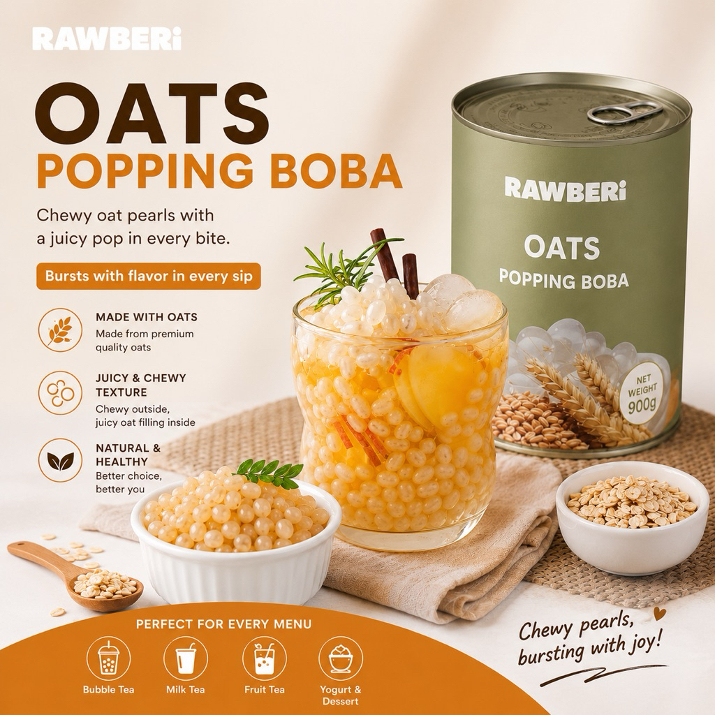RAWBERi Oats Popping Boba