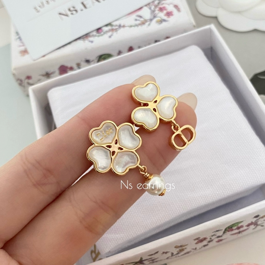NS.EARRINGS | NS0900 - D Sparkling Clover Earrings