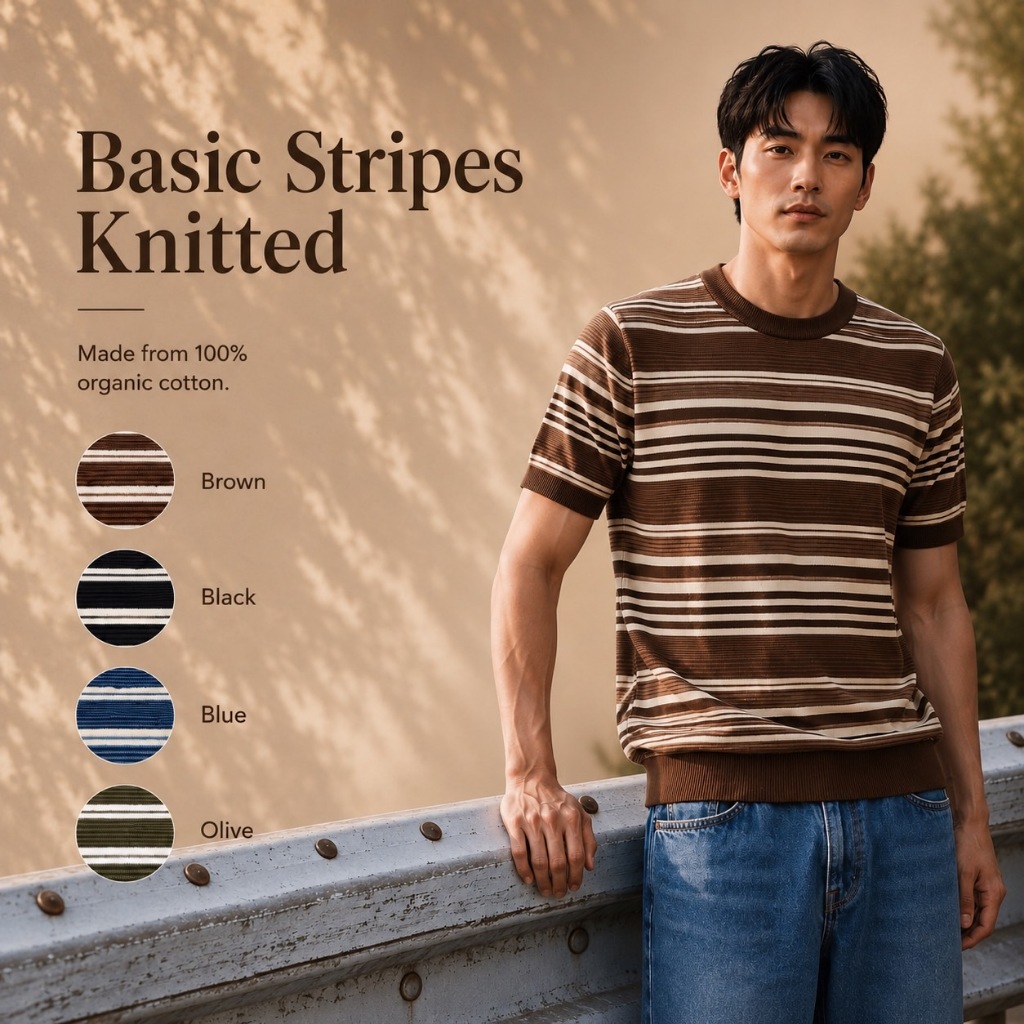 TOFFY & BROWN / BASIC STRIPES KNITTED