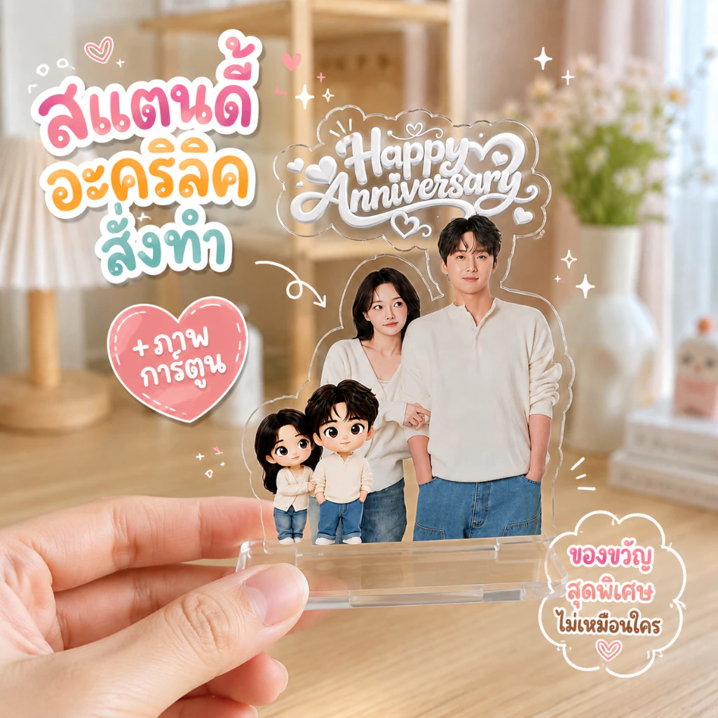 สแตนดี้อะคริลิคสั่งทำ ภาพการ์ตูน