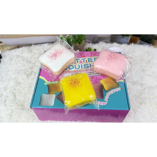 Sticky Toast Squishy Slow Rising Marshmallow Mint ช็อกโกแลตขนมปัง Soft Tender ของเล่นความเครียดบรรเทามือผ่อนคลายขอ