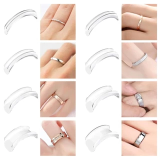 8ชิ้น อุปกรณ์ปรับขนาดแหวน แบบใส กันแหวนหลวม ที่รองแหวนหลวม( 8 ขนาด )ตัวปรับไซส์แหวน ลดไซส์แหวน ลดขนาดแหวน