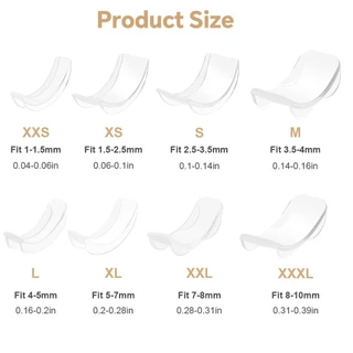 8ชิ้น อุปกรณ์ปรับขนาดแหวน แบบใส กันแหวนหลวม ที่รองแหวนหลวม( 8 ขนาด )ตัวปรับไซส์แหวน ลดไซส์แหวน ลดขนาดแหวน
