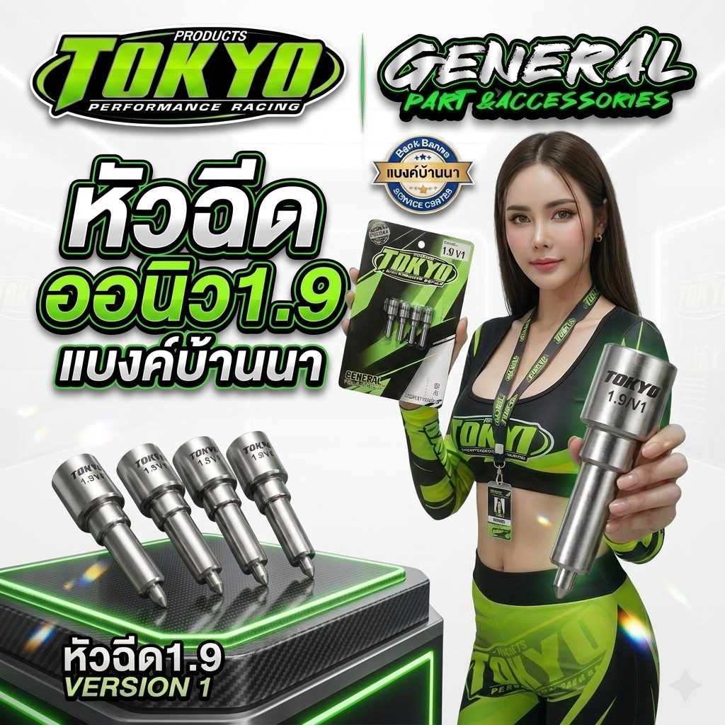 หัวฉีดTOKYO 1.9/2.5 แรงดันดีมาก 051 947 058 ควันสวย จูนง่าย แบงค์บ้านนา #หัวฉีดโตเกียว