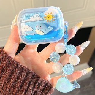 Ins ตลก ซิลิโคน For Airpods 4 3 2 1 Pro 2 Pro2 Anti-lost Hook หูฟังสําหรับ ชุดหูฟังฝาครอบป้องกันบลูทูธไร้สายหูฟังกัน