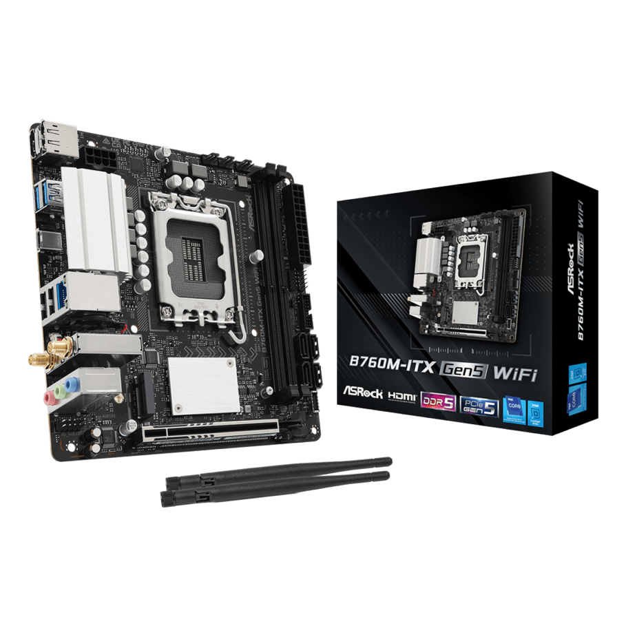 MAINBOARD (1700) ASROCK B760M-ITX GEN5 WIFI DDR5