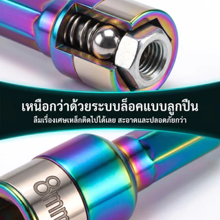 ดอกบล็อกลูกปืน 8 มม. รุ่นอัปเกรด ไร้แม่เหล็ก จับน็อตแน่น ยาว 45/65 มม. สีไทเทเนียม/สีดำ ใช้กับสว่านไฟฟ้า