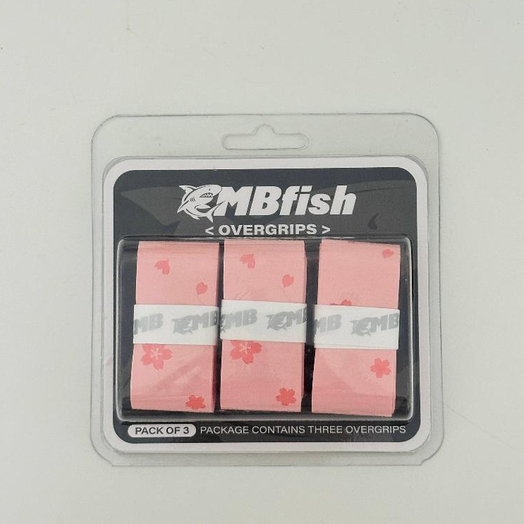 MBFISH RACKET GRIPS - เทปพันกริ๊ป MBFISH กริปพันด้ามไม้เทนนิส แบดมินตัน พิกเกิลบอล (แพ็ค 3 ชิ้น) | Made in Japan