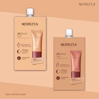 (เฉพาะ live) [ยกกล่อง*6 ซอง] Merrezca เมอร์เรซกา สกิน อัพ ฟาวเดย์ชั่น รองพื้น ซีซีครีม คอนซีลเลอร์ 5 มล. * 6 ซอง