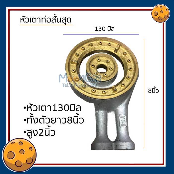 lucky flame (5"สั้นสุด) หัวเตาแก๊สอะไหล่ หัวเตาเหล็กหล่อ ลักกี้เฟรม เฟืองเตากล่อง เตาชั้น