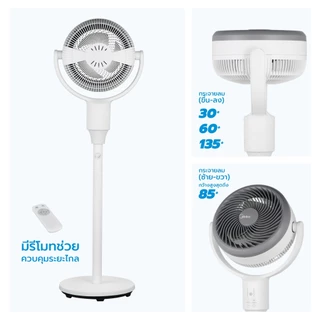 Midea พัดลมหมุนเวียนอากาศ รุ่น MFG180R0BPW *รับประกัน 3 ปี