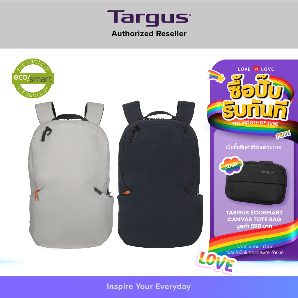 Targus Terra Compact Backpack 16” (TBB66002GL, TBB66004GL) เบาสบายทุกการเดินทาง